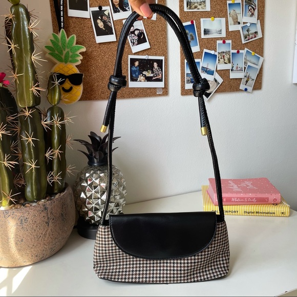 Houndstooth baguette bag - Picture 1 of 7